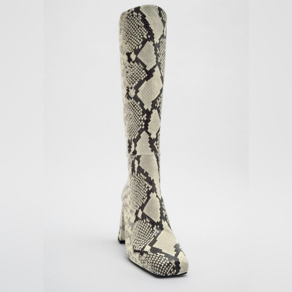 zara bottines serpent